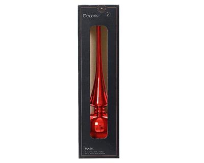 PUNTALE PER ALBERO 6X26CM ROSSO