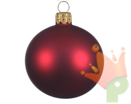 PALLINA DI NATALE BORDEAUX OPACO 15 CM