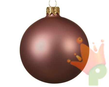 PALLINE DI NATALE ROSA ANTICO OPACO 10 CM CONFEZIONE 4 PZ