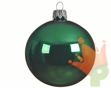 PALLINA PER ALBERO 6CM VERDE LUCIDO 6PZ