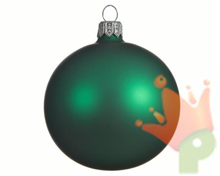 PALLINA PER ALBERO 10CM VERDE OPACO 4PZ