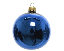 PALLINA PER ALBERO 8CM BLU LUCIDO 6PZ