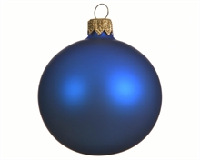 PALLINA PER ALBERO 8CM BLU OPACO 6PZ