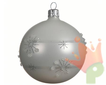 PALLINA PER ALBERO 8CM BIANCO
