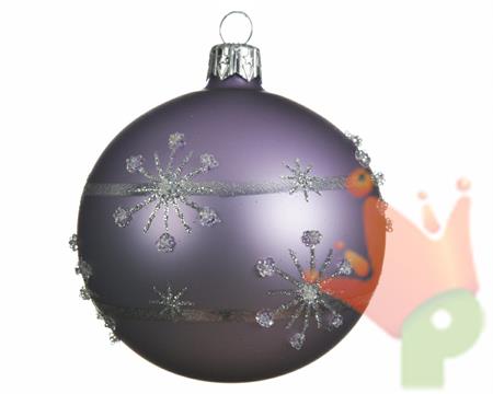 PALLINA PER ALBERO 8CM LILLA