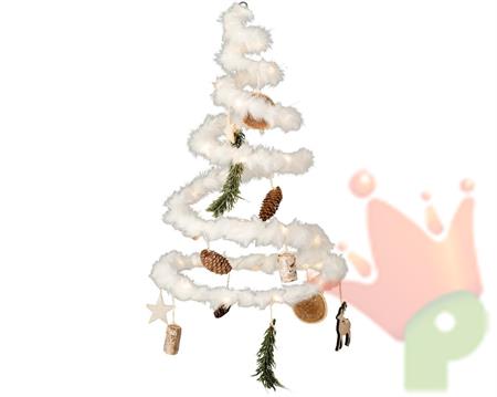 ALBERO A SPIRALE 28CM 40MICROLED BIANCO CALDO