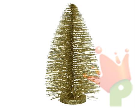 ALBERO IN PLASTICA 16X35CM ORO GLITTER