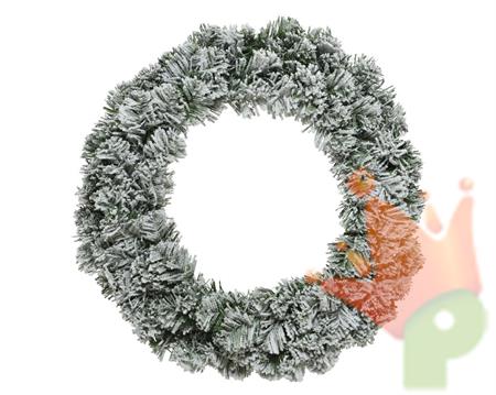 GHIRLANDA FUORIPORTA NATALIZIA SNOWY IMPERIAL INNEVATO 50 CM