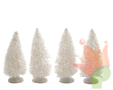 MINI ALBERO 4X4X10CM BIANCO INNEVATO