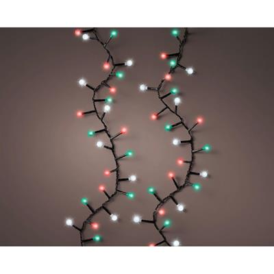 LUCI DI NATALE  CHERRY 500 LED  BIANCO/ROSSO/VERDE