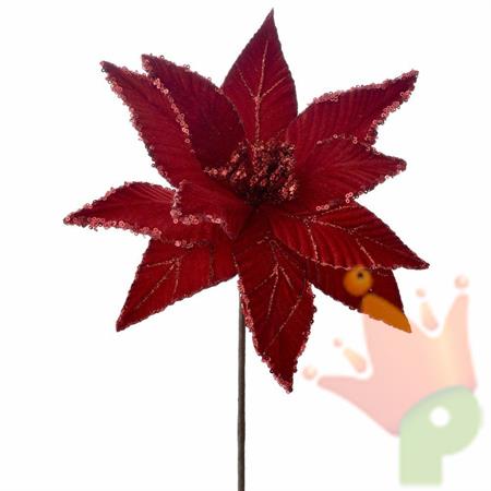 STELLA DI NATALE D. 24CM H. 60CM ROSSO