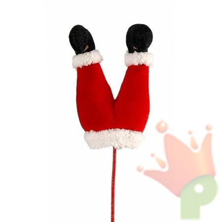 PICK CON GAMBE BABBO NATALE 78,5CM