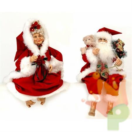 BABBO NATALE E MAMMA NATALE 76 CM