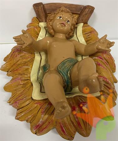 GESU' BAMBINO LUX 45CM CON CULLA