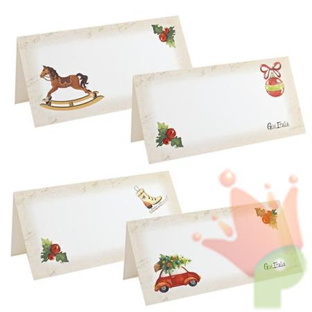 SEGNAPOSTO JINGLE BELLS 10X5CM 4ASS 8PZ