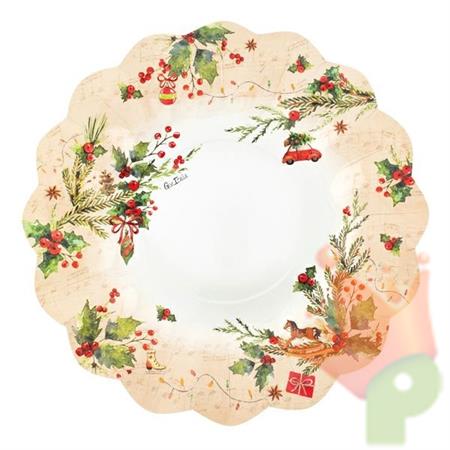 PIATTI 27CM JINGLE BELLS 8PZ