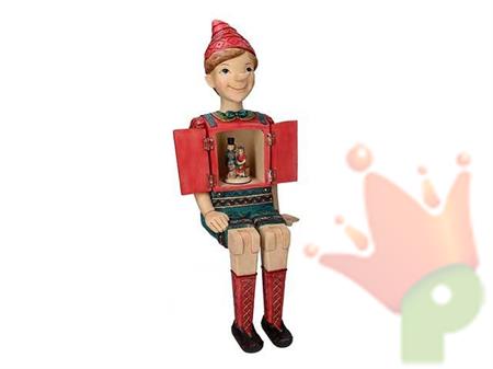 PINOCCHIO SEDUTO CON  CARILLON