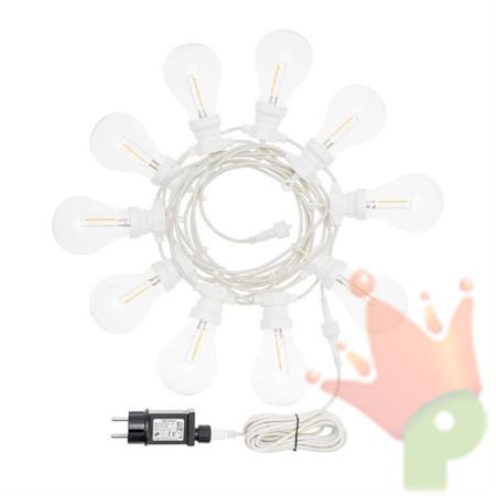 LUCI DI NATALE 10 LAMPADINE BIANCO CALDO