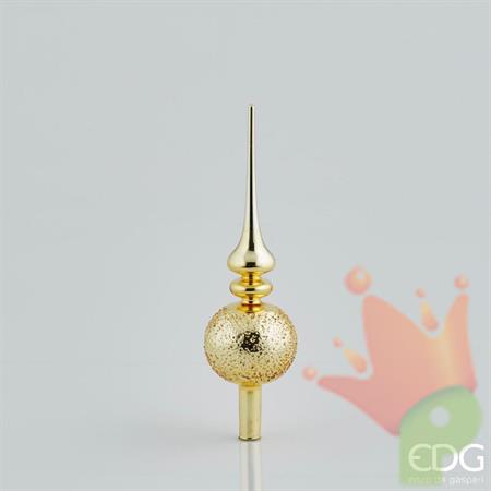 PUNTALE IN VETRO H. 31CM ORO