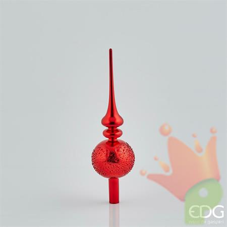 PUNTALE IN VETRO H. 31CM ROSSO