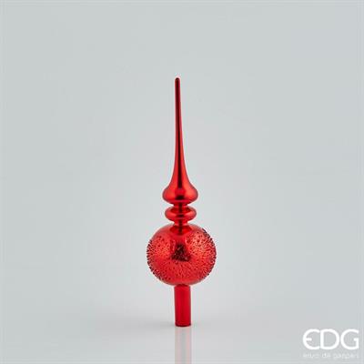 PUNTALE IN VETRO H. 31CM ROSSO