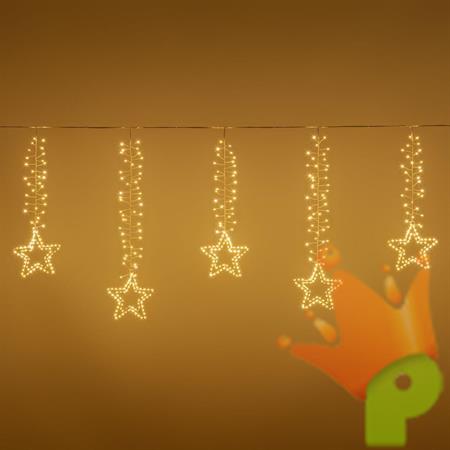 TENDA LUCI LIGHT 320XH.80CM CON STELLE 950 MICROLED BIANCO CALD