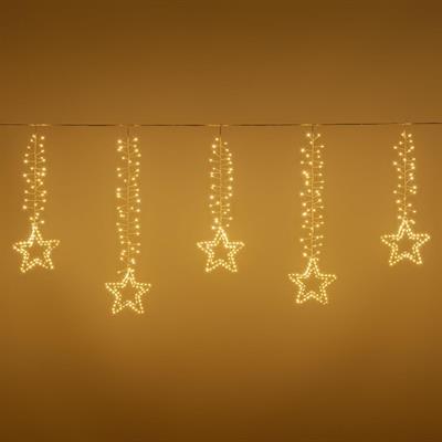 TENDA LUCI LIGHT 320XH.80CM CON STELLE 950 MICROLED BIANCO CALD