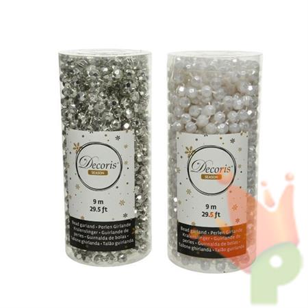 GHIRLANDA MINI DIAMANTI 0,8X9MT BIANCO/ARGENTO