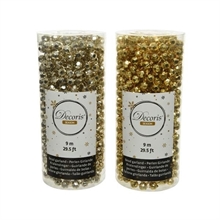 GHIRLANDA MINI DIAMANTI 0,8X9MT CHAMPAGNE/ORO