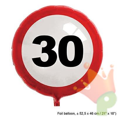 PALLONCINO MYLAR 22INCH SEGNALE 30 ANNI