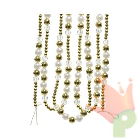 GHIRLANDA IN PLASTICA 240CM ORO