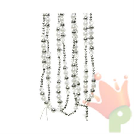 GHIRLANDA IN PLASTICA 240CM ARGENTO
