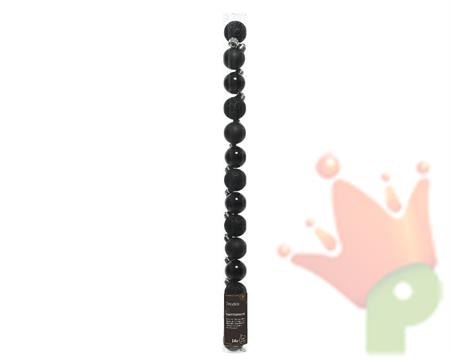 PALLINE DI NATALE NERE 3CM CONFEZIONE 14 PZ