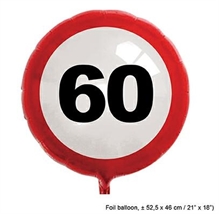 PALLONCINO MYLAR 22INCH SEGNALE 60 ANNI