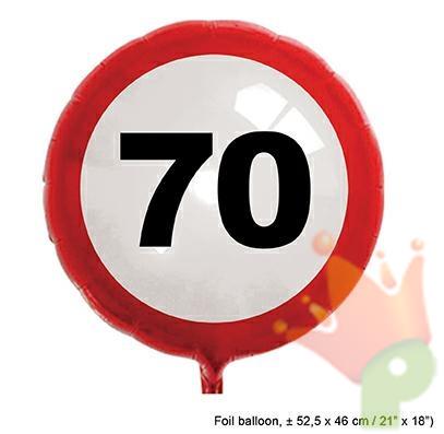 PALLONCINO MYLAR 22INCH SEGNALE 70 ANNI