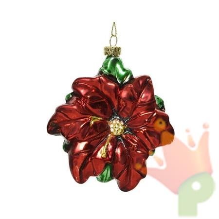 PENDENTE STELLA DI NATALE 11CM ROSSO