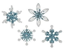 PENDENTE IN PLASTICA FIOCCO DI NEVE 12CM