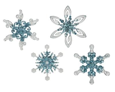 PENDENTE IN PLASTICA FIOCCO DI NEVE 12CM
