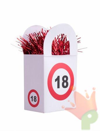 PESETTO PER PALLONCINI SEGNALE 18 ANNI