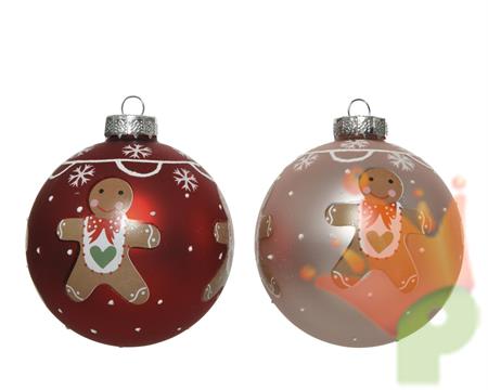 PALLINA PER ALBERO 8CM ROSSO/ROSA