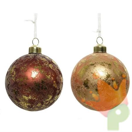 PALLINA PER ALBERO 8CM ORO/RAME
