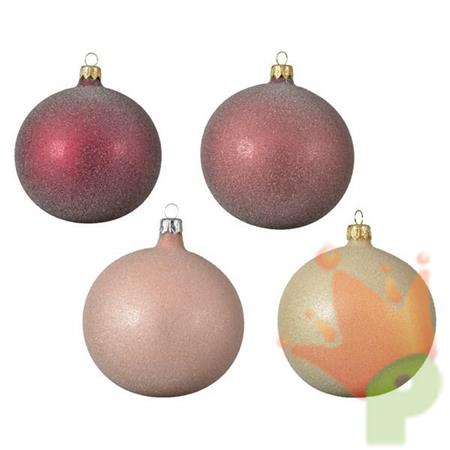 PALLINA PER ALBERO 10CM ROSA/CHAMPAGNE/FUCSIA