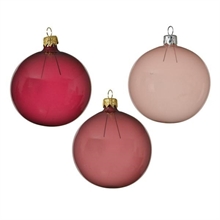PALLINA PER ALBERO 8CM ROSA CIPRIA/ROSA/FUCSIA 6PZ