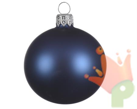PALLINE DI NATALE BLU OPACO 6 CM CONFEZIONE 6 PZ