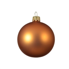 PALLINA PER ALBERO 8CM AMBRA OPACO 6PZ
