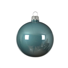 PALLINA PER ALBERO 8CM CELESTE 6PZ
