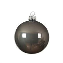 PALLINA PER ALBERO 8CM GRIGIO 6PZ