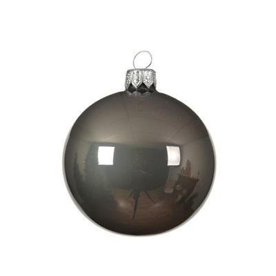 PALLINA PER ALBERO 8CM GRIGIO 6PZ