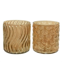 VASO IN VETRO 11CM SABBIA