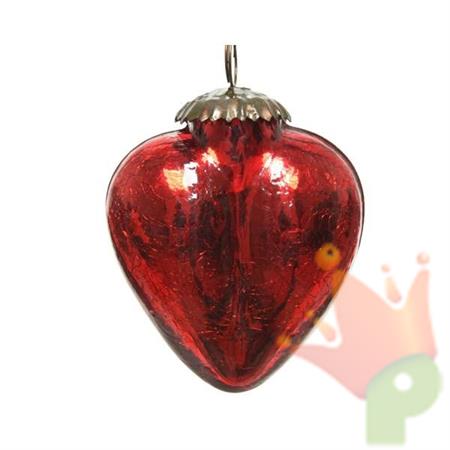 PENDENTE PER ALBERO 7,5CM ROSSO
